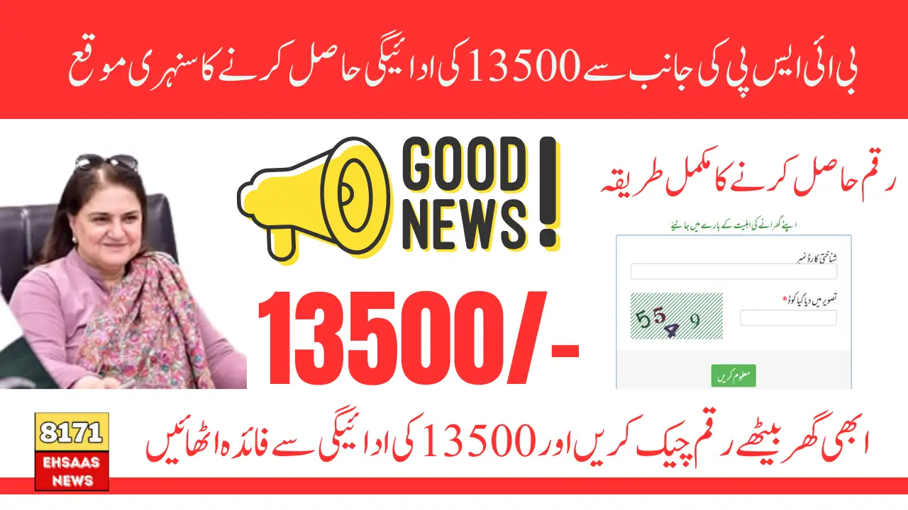 BISP Balance Check 13500 Latest Method By Using CNIC And Portal Easy way