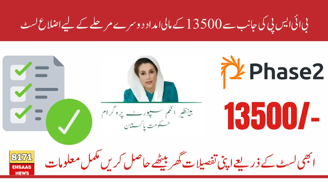BISP 8171 Phase 2 Districts Wise List Updated Now Check Your District Name and Payment Dates Revealed in 2025
