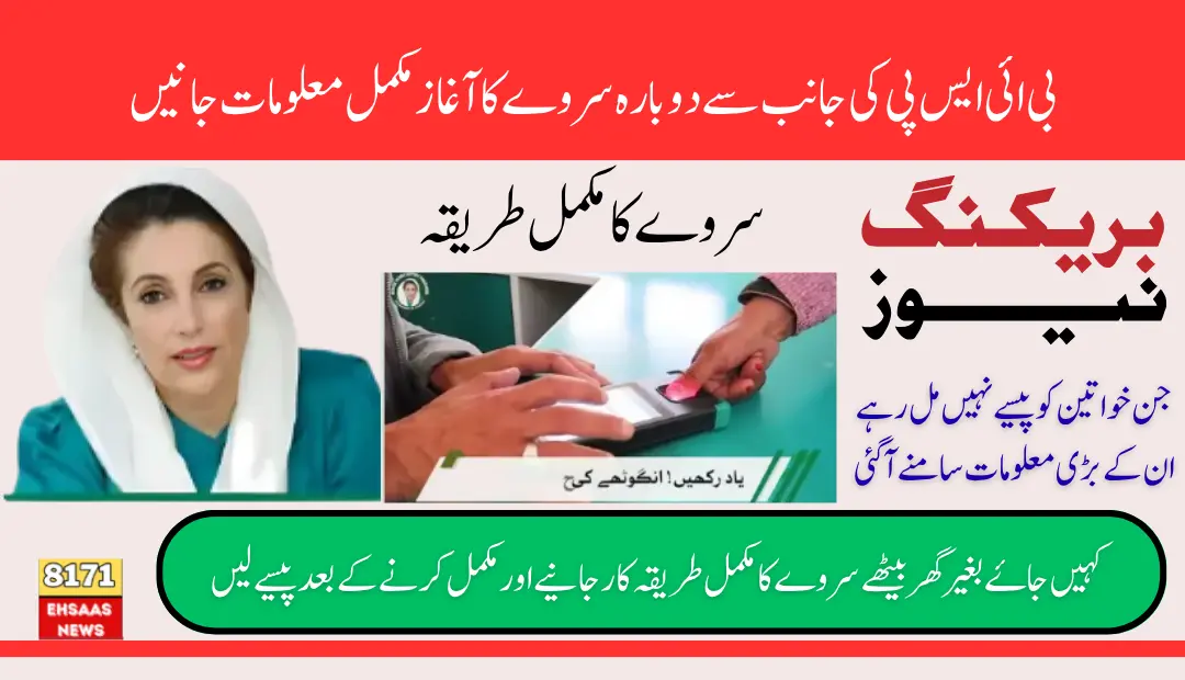 BISP 8171 Re-Survey Women 2025 - Complete Guide For Ineligible Peoples What is it Documents Required