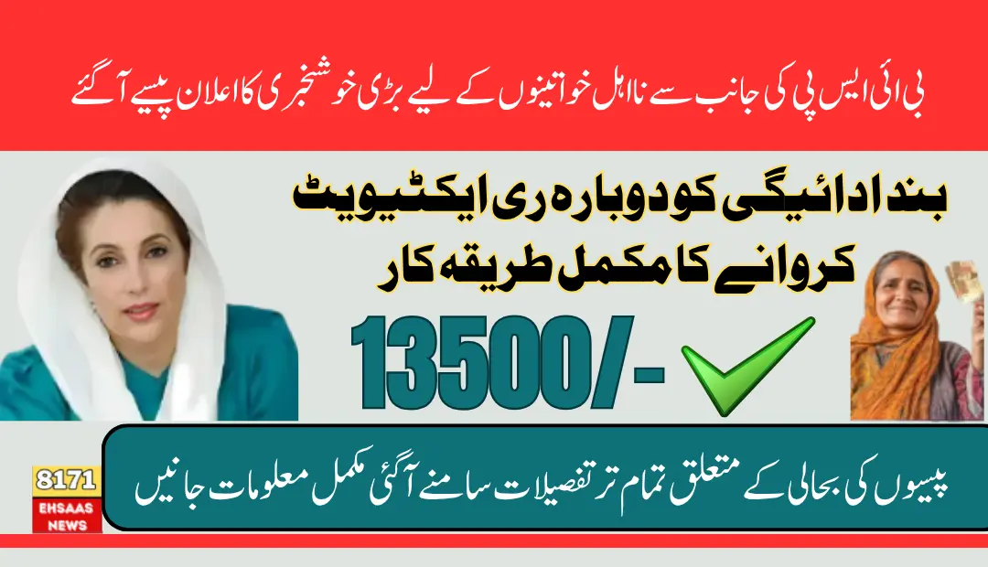 BISP Resumes Stopped Payments For Disqualified Beneficiaries & Know How to Re-active 13500 Payment
